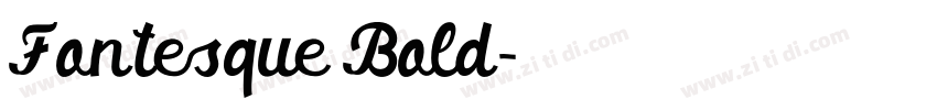Fontesque Bold字体转换